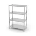 Storage rack with 4 full shelves – bolted
