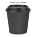 Gobelets boissons chaudes simple paroi Fiesta Compostable 177ml noirs (lot de 1000)