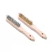 Brass & stainless steel wire brush set - 2 pcs