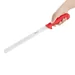 Couteau Ã  trancher dentÃ© Hygiplas rouge 30cm