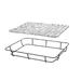 Bakery basket with stainless steel rim