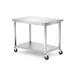 Mobile table, with shelf – bolted