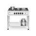 Gas cooker - 5 burners, open frame