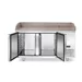 Pizza cooling table with granite worktop, 2 doors