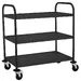 Chariot de service noir mat