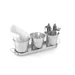 Display – 3 buckets with a tray
