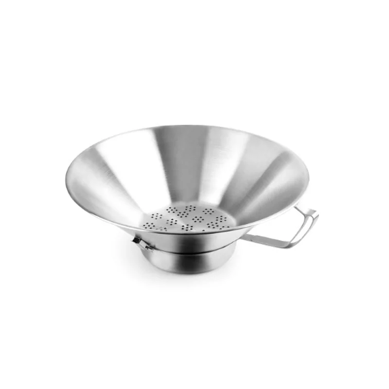 Frietverlekbak D415xH165mm inox afneembare lekbak