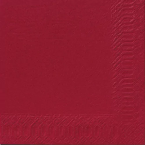 Serviettes bordeaux 33x33 2pl.16x125p