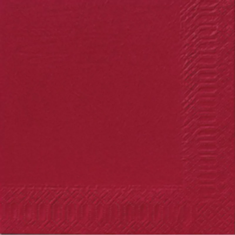 Napkins burgundi 33x33 2-ply 16x125 pcs