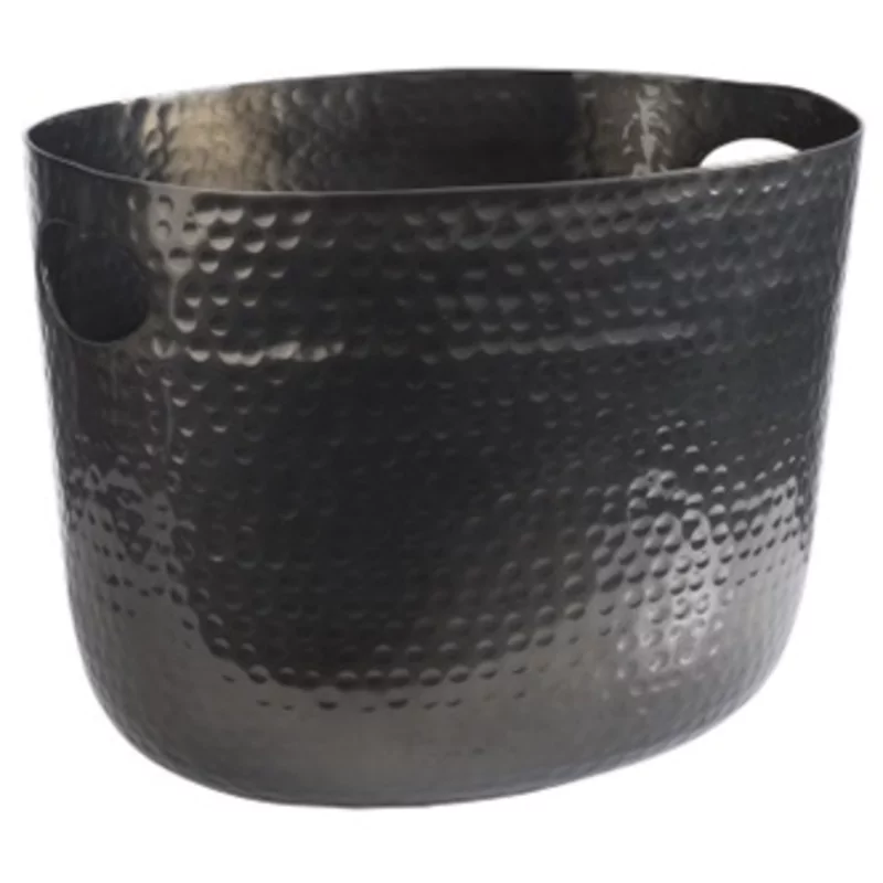 Seau à champagne black hammered L300xB235xH230mm 7L
