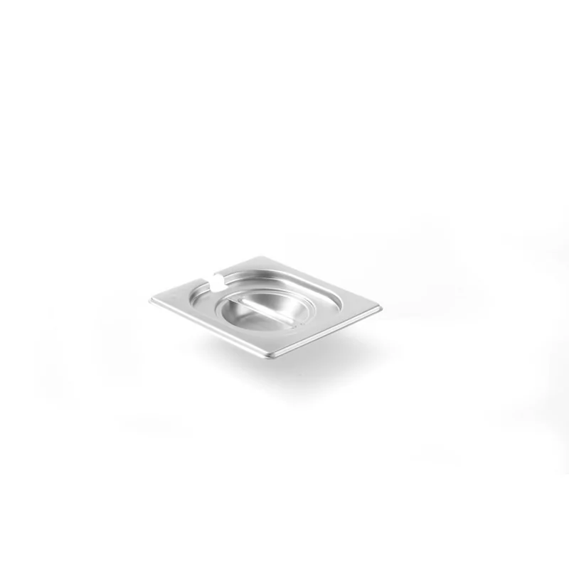 Lid for GN containers with ladle recess
