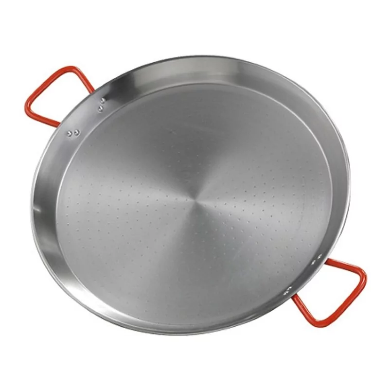 Poêle à paella metal poli D800xH70mm
