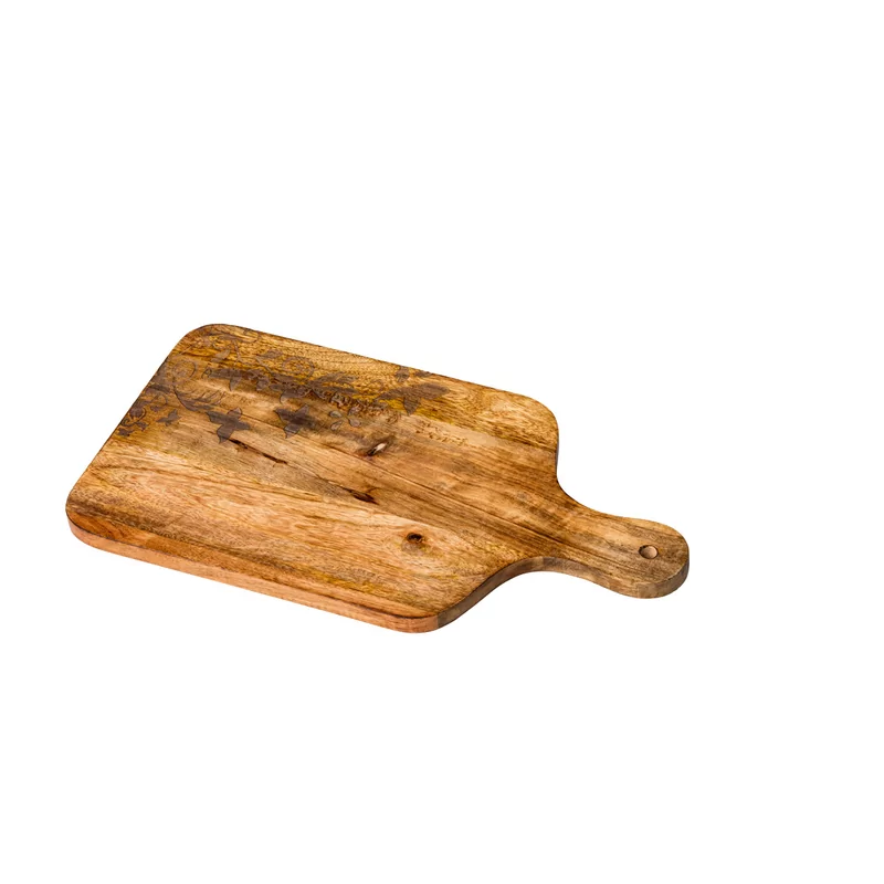 Rectangular woorden serving plate mangowood 43x43x2 cm