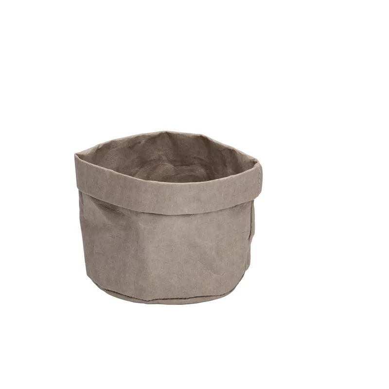 Bread basket paper washable grey 13 x 13 x 15