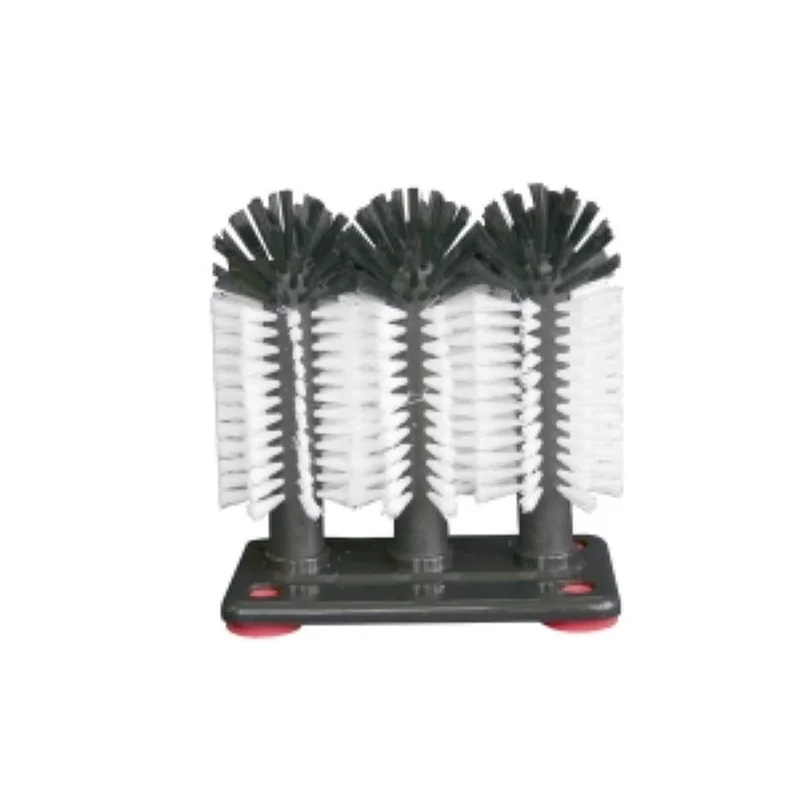 Lave verres triple brosse avec socle plasti H200xB185xD95mm