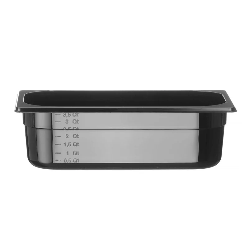 Container GN 1/3 black polycarbonate