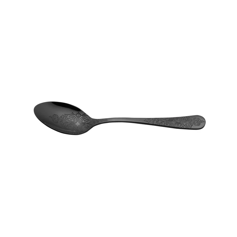 Antique Gun Metal Black Table Spoon 20,3cm
