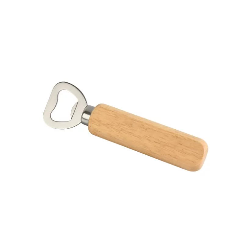 Flesopener met houten greep L140xB40mm