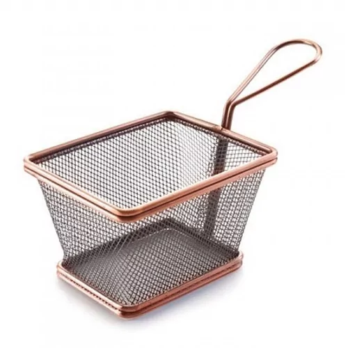 Panier à frites look cuivre 120x100xH90mm