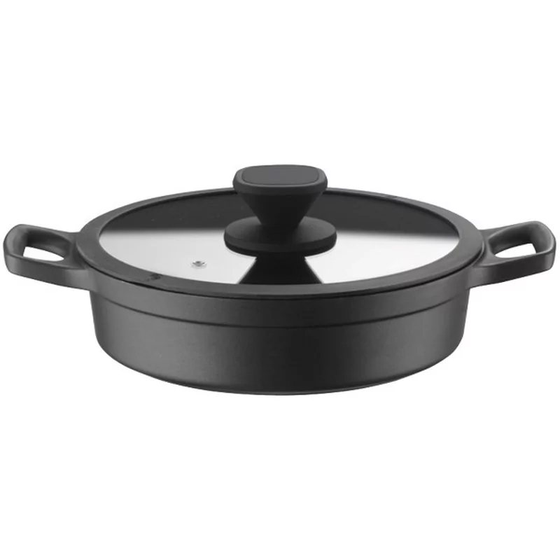 Pintinox Pro Casserole anti-adhésive + couvercle verre D280xH85mm 4,2L