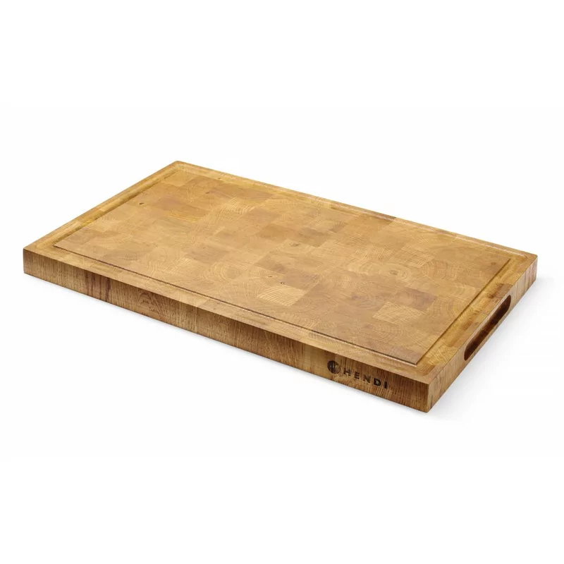 Oak serving board, end-grain