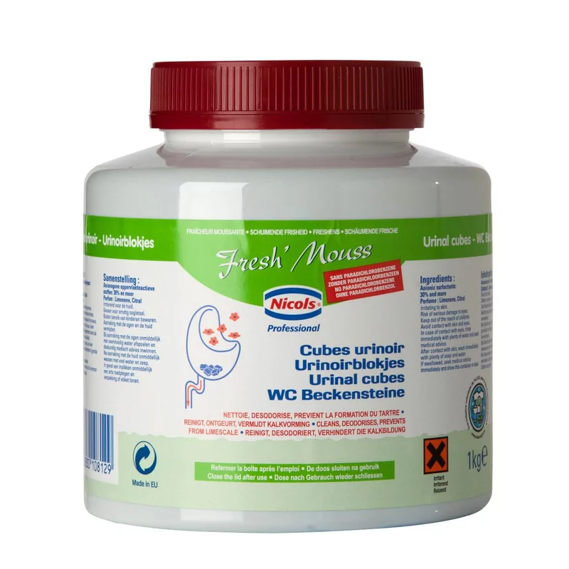 Pastilles pour urinoir fresh mousse 1 kg