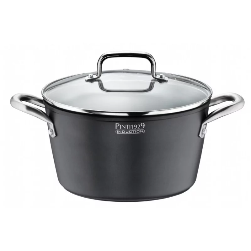 Pintinox Stone 1 Casserole couvercle verre D200mm