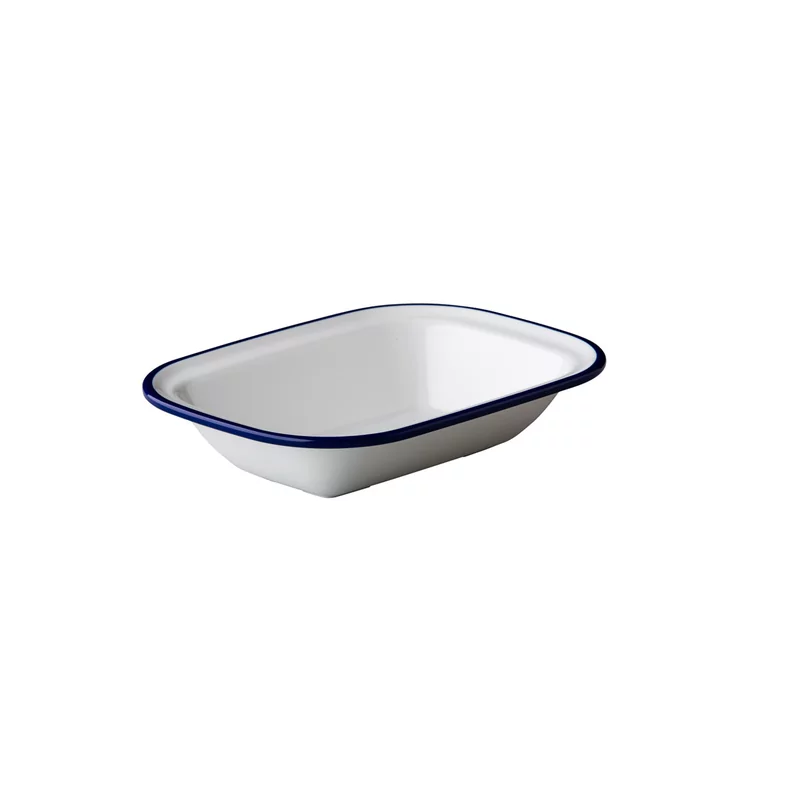 Emaille-look schaal 20 x 14,5 cm