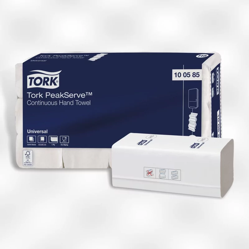 Handtowel peakserve 1ply 12x410st