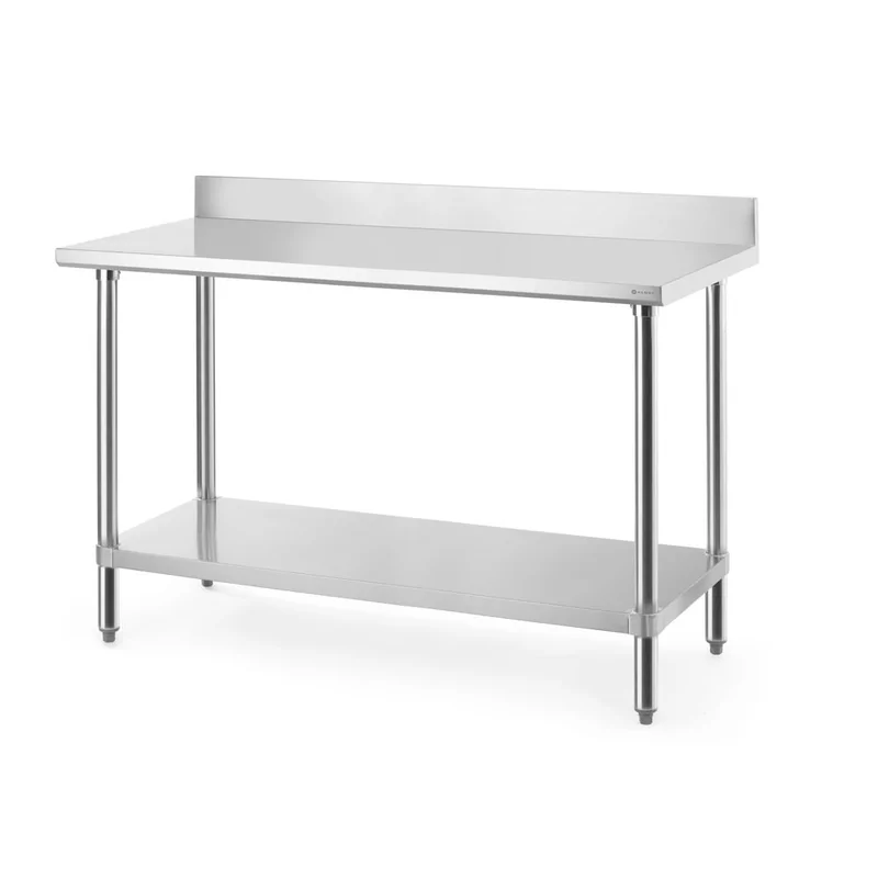 Work table with backsplash