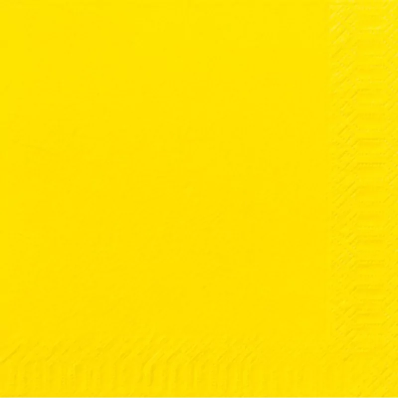 Serviettes jaune 40x40 3pl.1000p