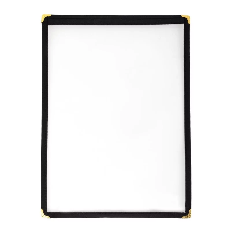 ProtÃ¨ge-menu style amÃ©ricain deux pages Olympia A4 noir