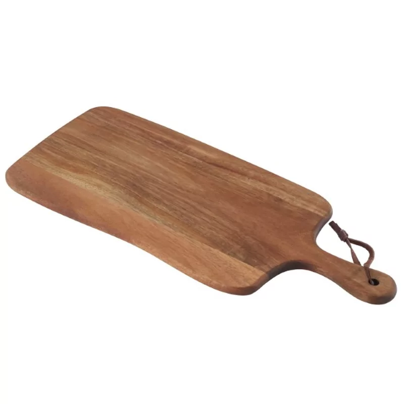 Planche de présentation acacia avec poignée L480xB200xH13mm