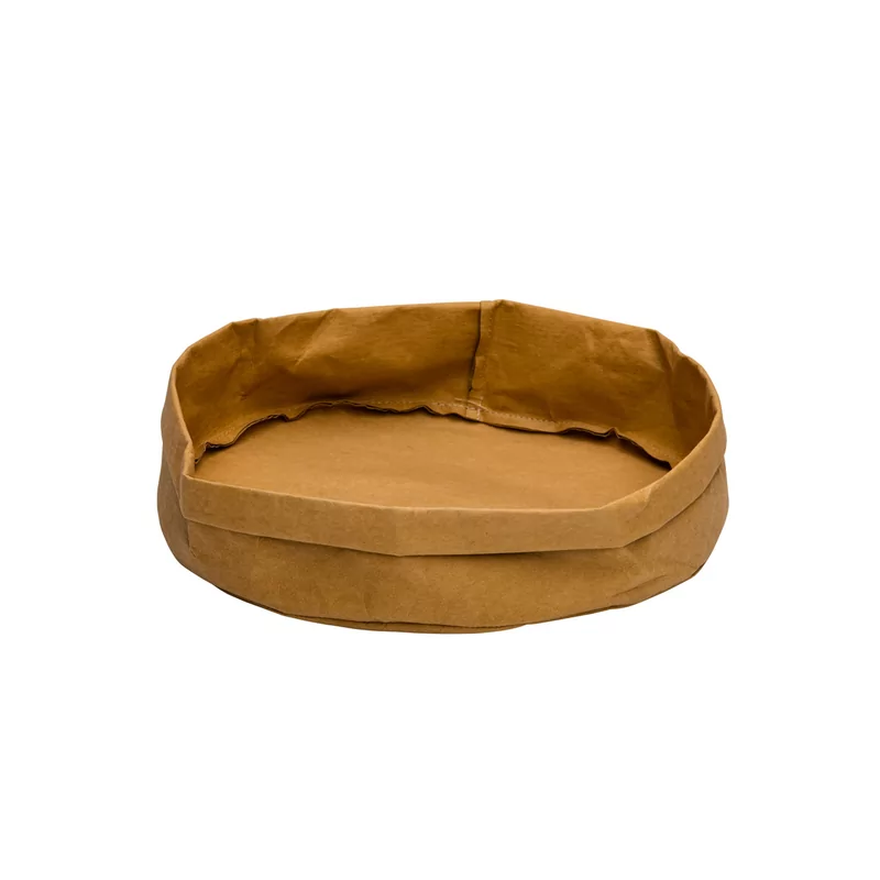 Bread basket paper washable brown 33 x 33 x 12