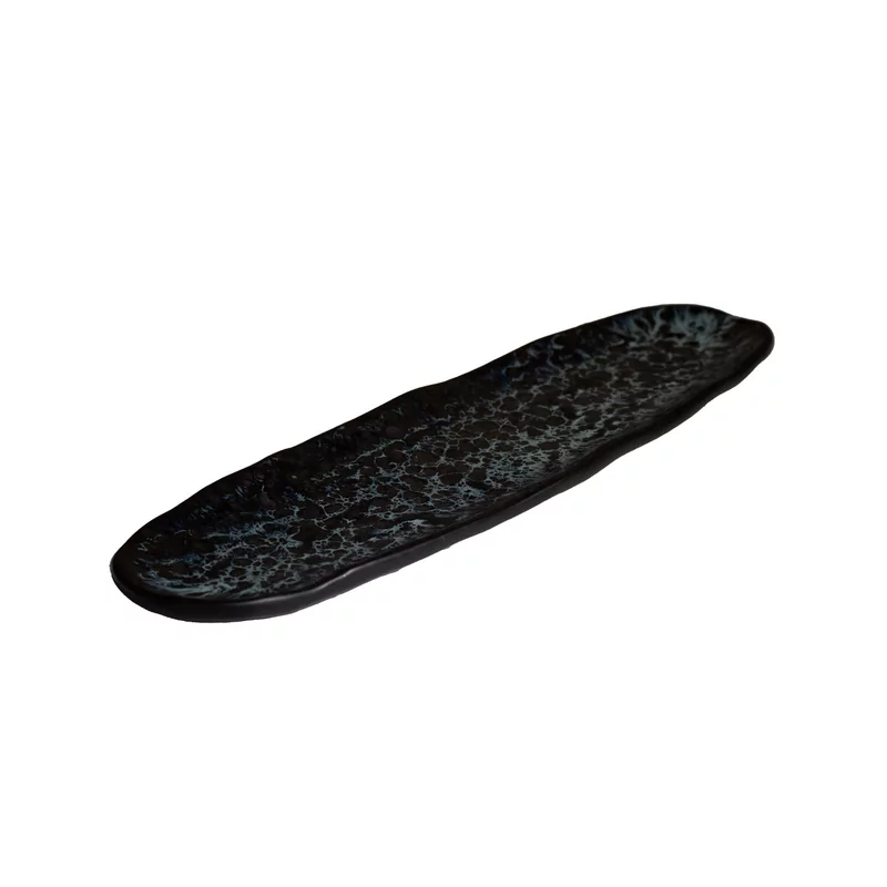 Sakura plate oval blue 40,8 x 11,5 cm