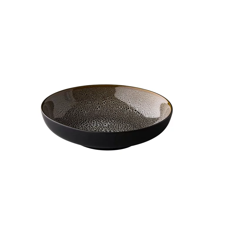 Speckle bord diep reactive grijs 22 cm