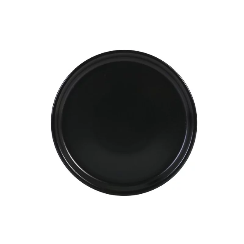 Asia Black plat bord mat zwart D325xH20mm