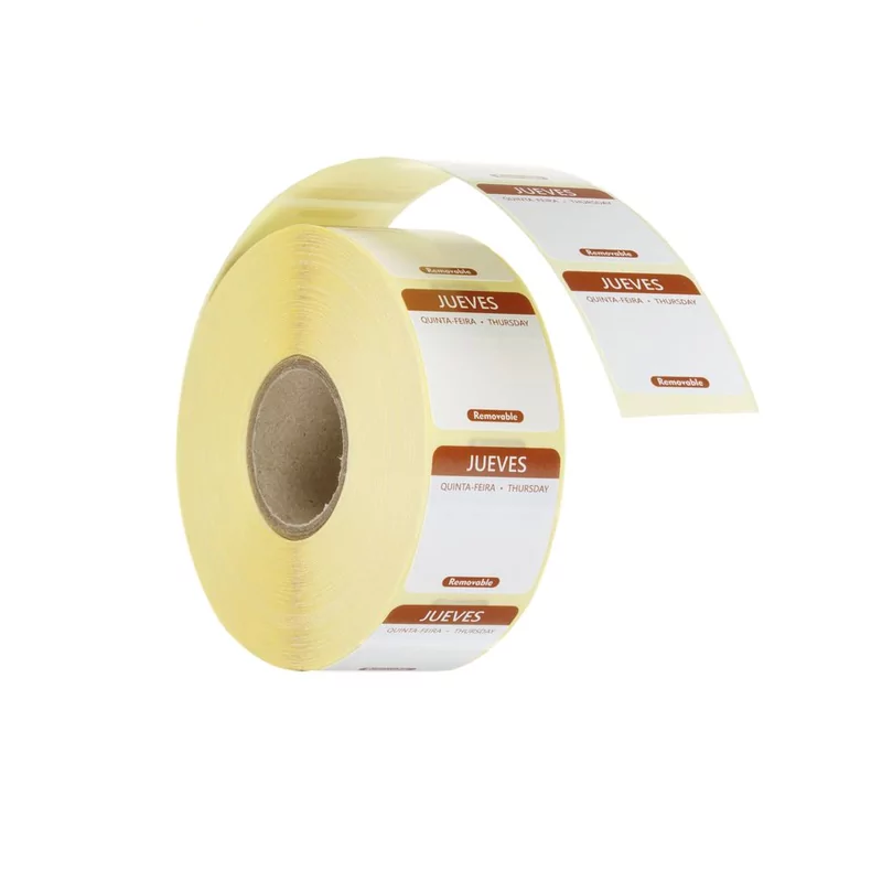 Daily food safety labels, multi-use, easy removable