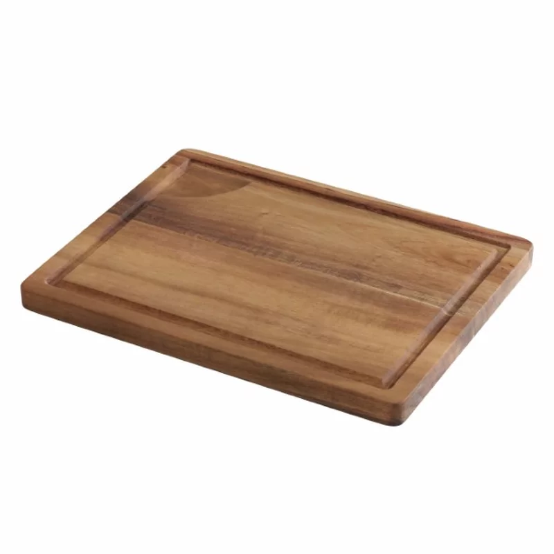 Presenteerplank acacia met sapgeul L300xB230xH18mm