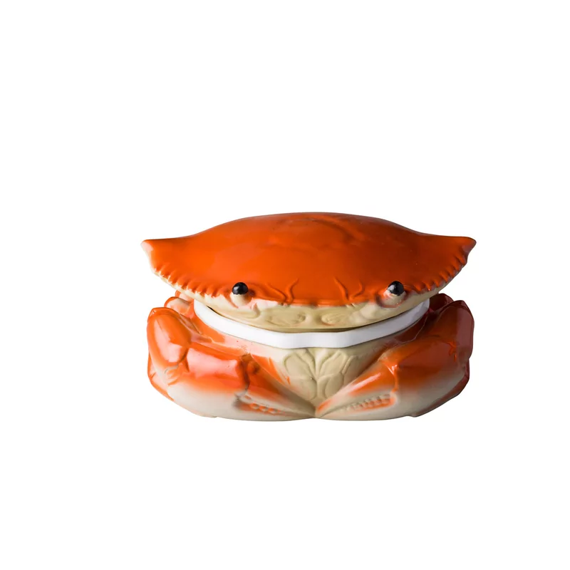 Krab met deksel rood 25 x 9 cm