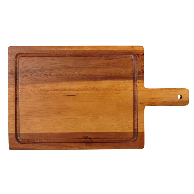 Board with handle acaciawood 35 x 18 x 2.5 cm