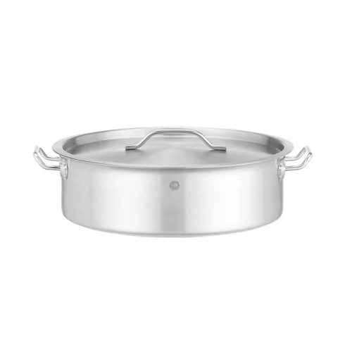 Low pot with lid