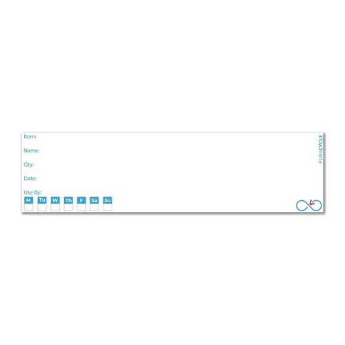 Puracycle herbuikbare blanco dagetiketten voor flessen (25 stuks)