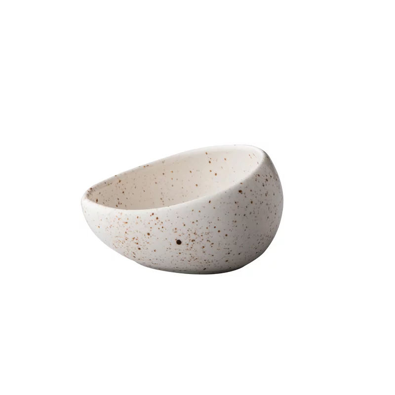 Tinto bowl angled M matt white 10 cm