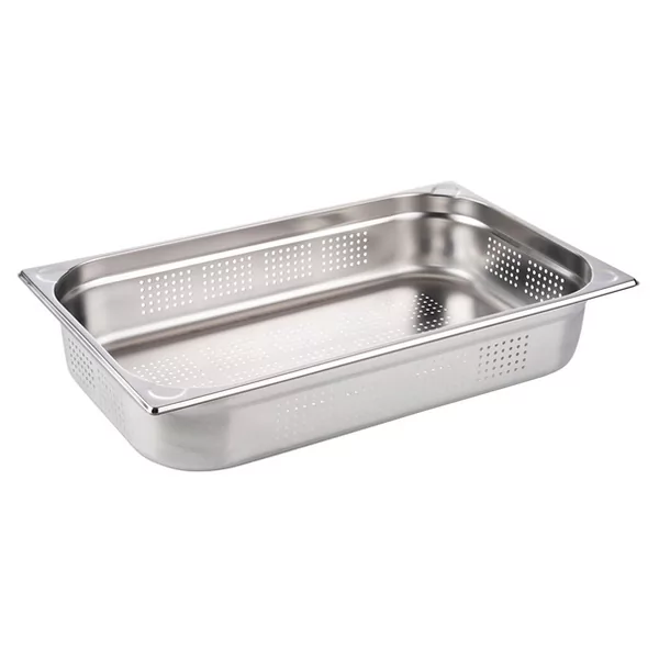 Bac gastronorme 18/8 perfo - 1/1 - 65mm  530x325mm 6.2ltr