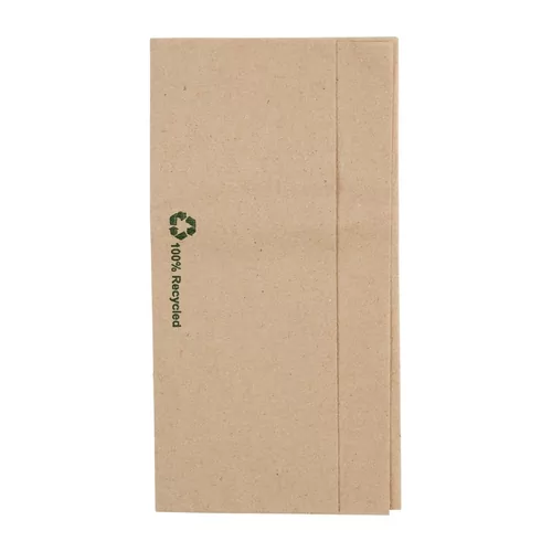 Serviettes kraft recyclÃ©es pliÃ©es Fiesta Recyclable 320x300mm (lot de 6000)