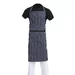 Tablier bavette Whites rayÃ© marine et blanc XL
