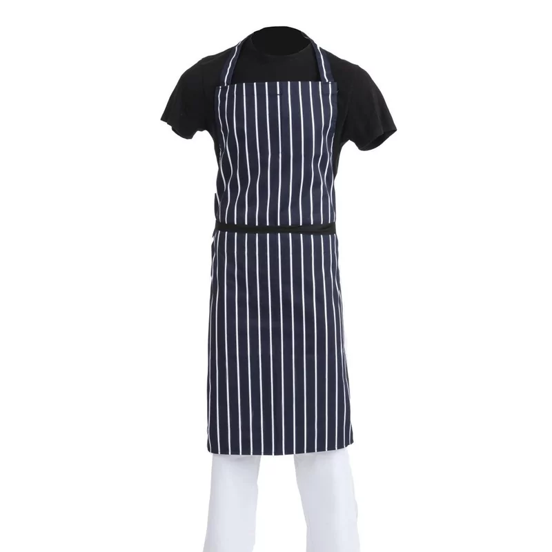 Tablier bavette Whites rayÃ© marine et blanc XL