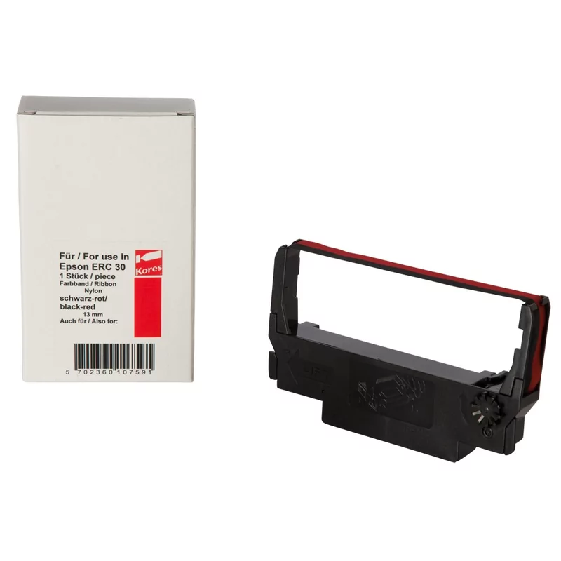 Ruban encreur epson ecr 38 noir/rouge