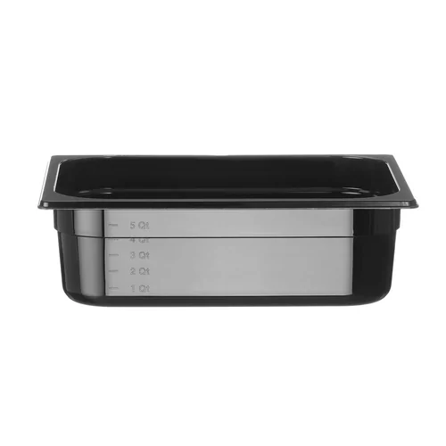Container GN 1/2 black polycarbonate